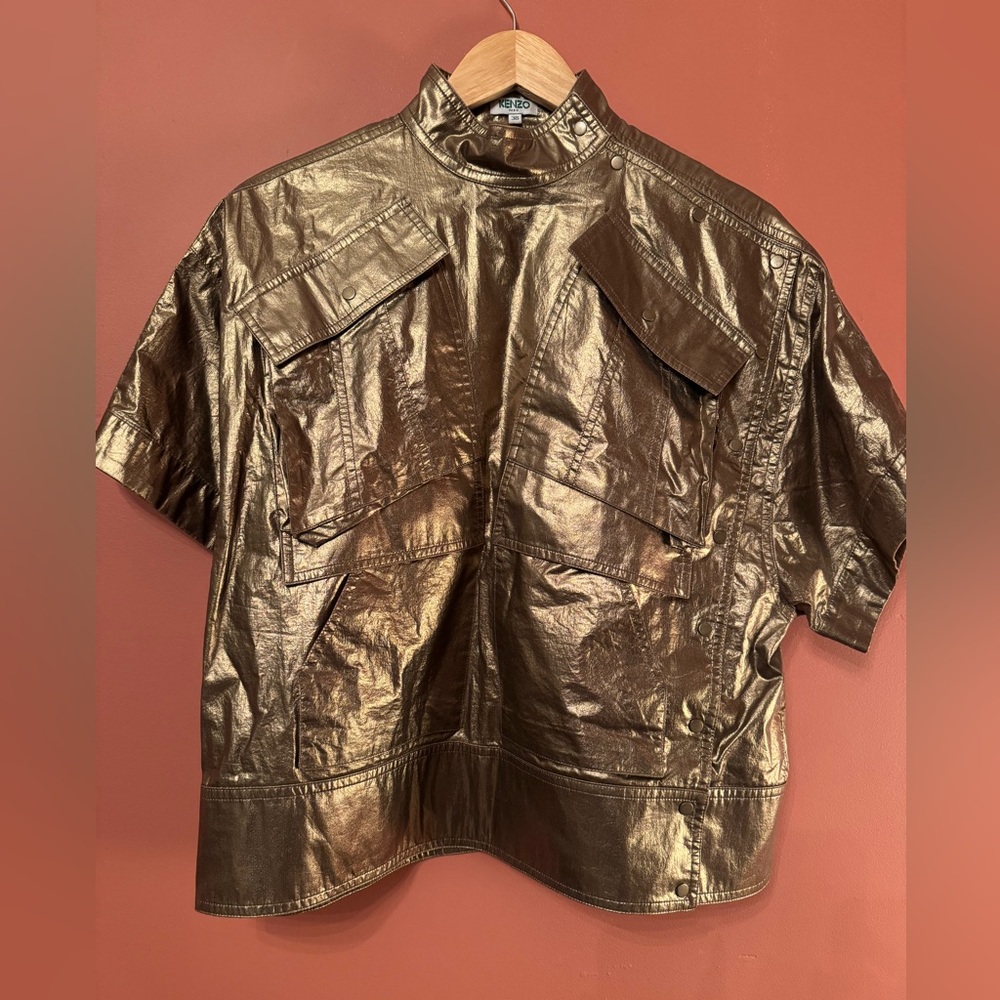 Kenzo Metallic Gold Top